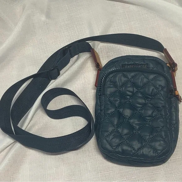 MZ Wallace Quilted Navy Crossbody Bag - Picture 5 of 5